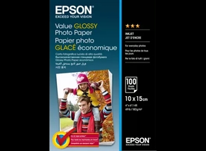 Epson Value Glossy Photo Paper183 g/m2  - 10x15cm - 100 ark