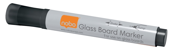 Nobo WB Marker t/glastavle rund 3mm sort (4)