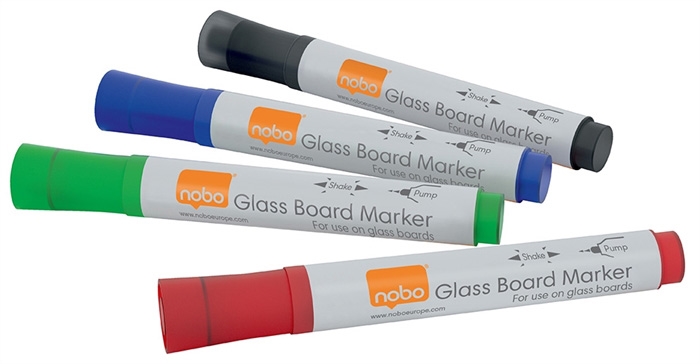 Nobo WB Marker t/glastavle rund 3mm ass (4)