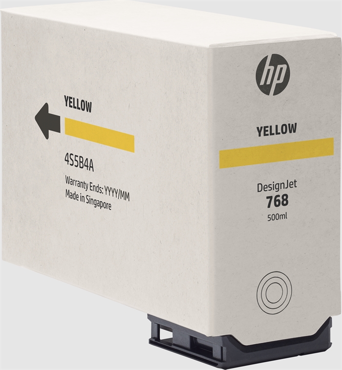 HP 768 Yellow 500-ml DesignJet blækpatron