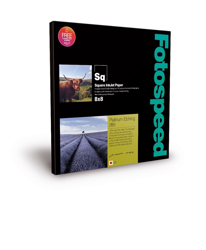 Fotospeed Platinum Etching 285 g/m² - 8x8" , 25 ark