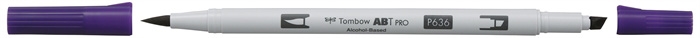 Tombow Marker alcohol ABT PRO Dual Brush 636 imperial purple