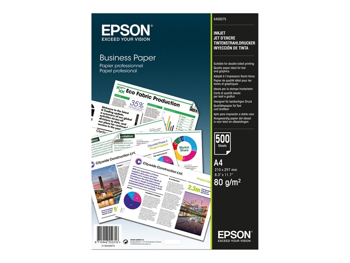 Epson Business Paper 80 g/m² - 500 ark