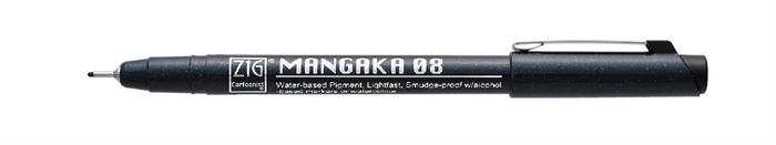 ZIG Mangaka Fineliner 08 Sort