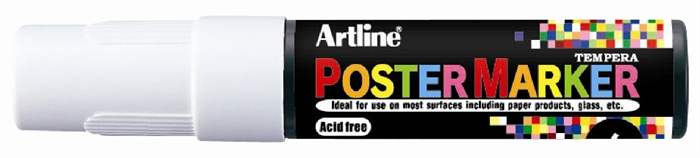 Artline Poster Marker 6.0 hvid