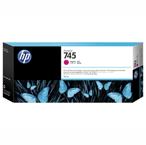 HP 745 magenta blækpatron, 300 ml