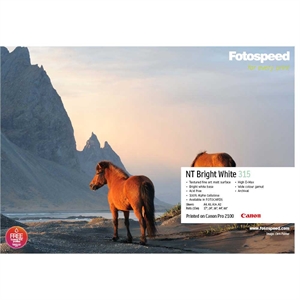 Fotospeed Natural Textured Bright White 315 g/m² - 24" x 15 meter