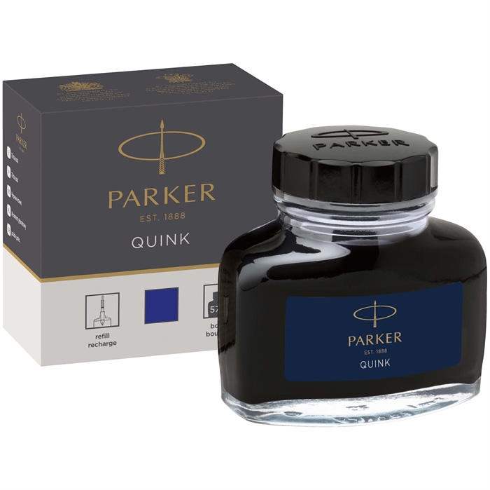 Parker blæk Quinkflow M 57ml blå