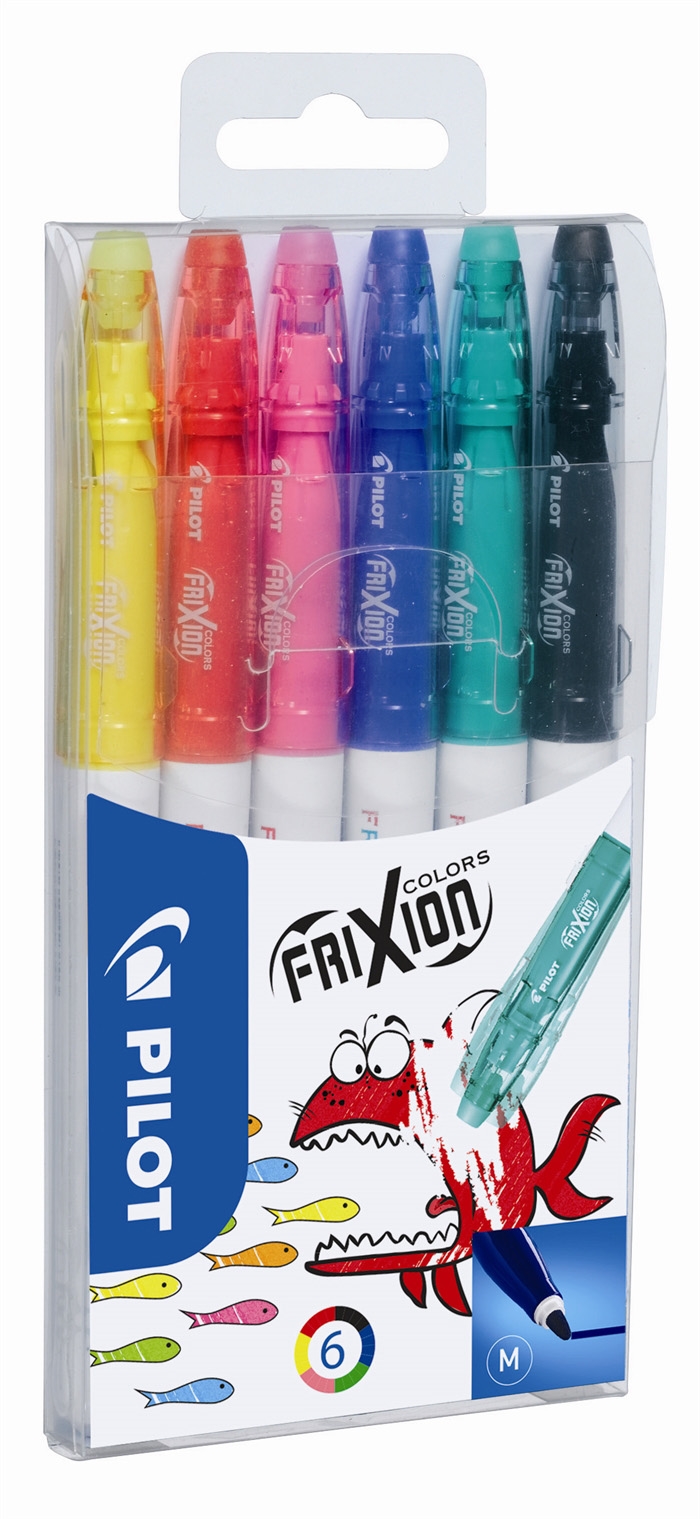 Pilot Frixion Colors 0,7 ass farver (6)