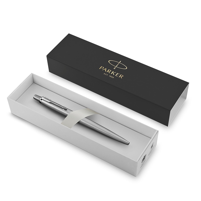 Parker kuglepen Jotter Stainless Steel CT M blå æske