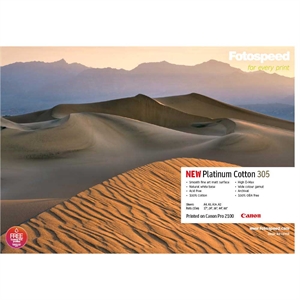 Fotospeed Platinum Cotton 305 g/m² - A2, 25 ark