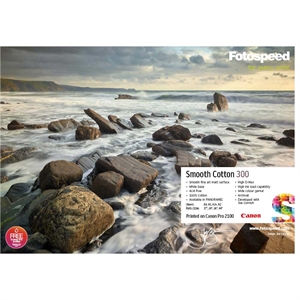 Fotospeed Smooth Cotton 300 g/m² - 44" x 12 meter