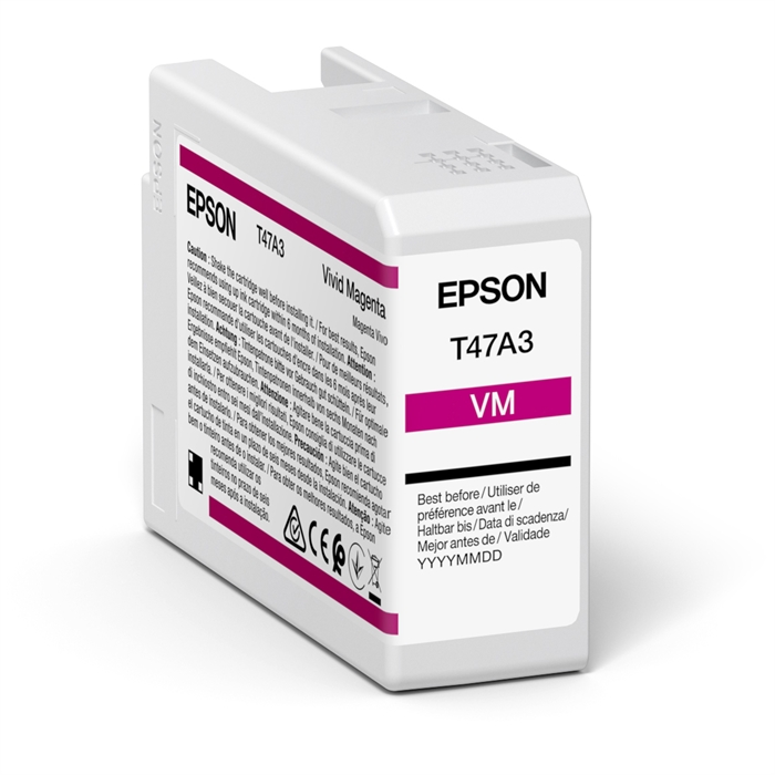 Epson Vivid Magenta 50 ml blækpatron T47A3 - Epson SureColor P900