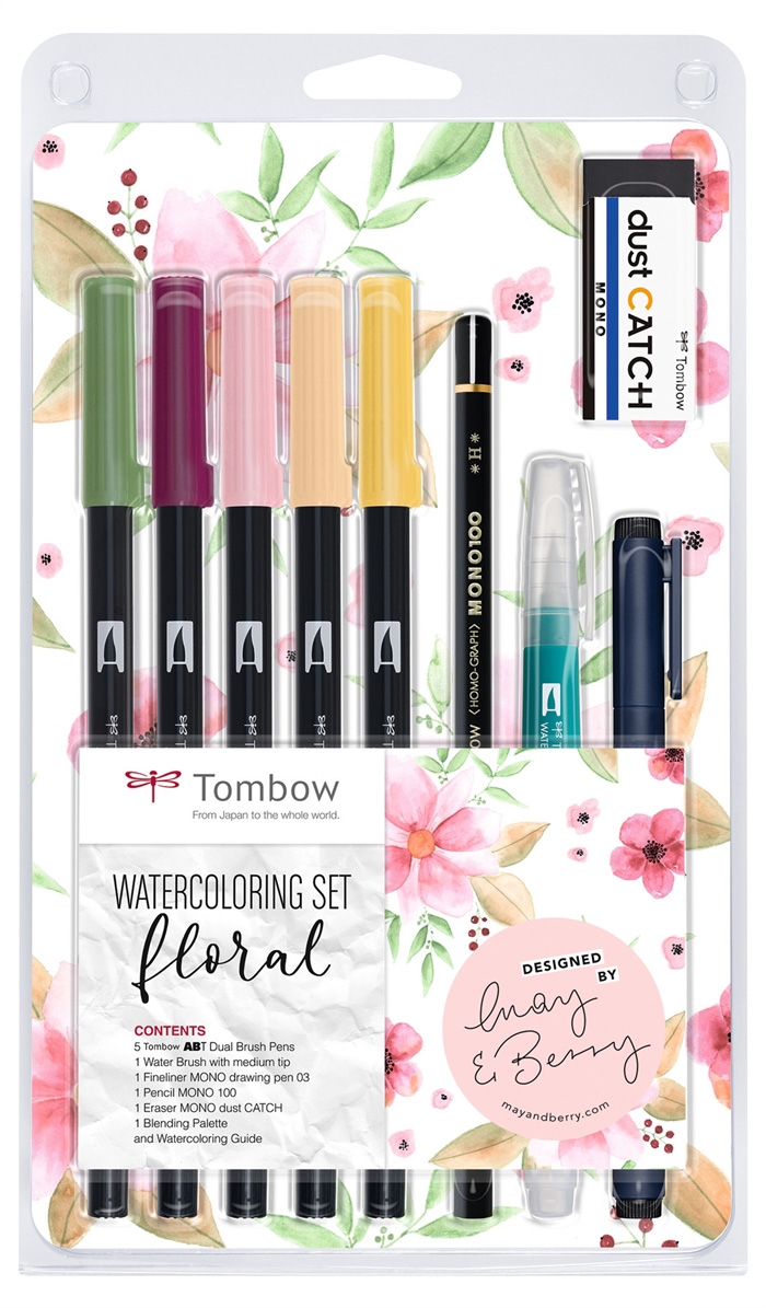 Tombow Marker ABT Dual Brush sæt Floral (9)