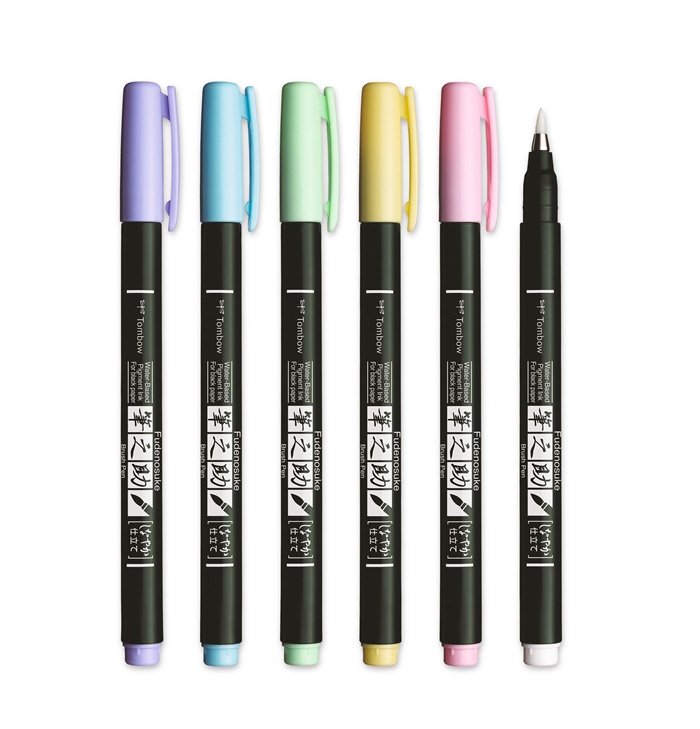 Tombow Marker Fudenosuke soft pastel ass (6)