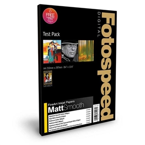 Fotospeed Fine Art Matt Smooth A4 Test Pack, 18 ark