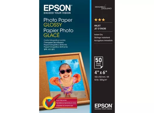 Epson Photo Paper Glossy 200 g/m² - 10x15cm - 50 ark