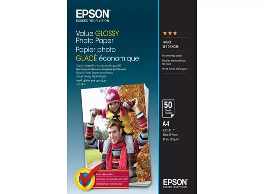 Epson Value Glossy Photo Paper 183 g/m2 - A4 - 50 ark