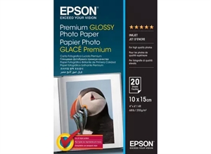 Epson Premium Glossy Photo Paper 255 g/m² - 10x15cm - 20 ark