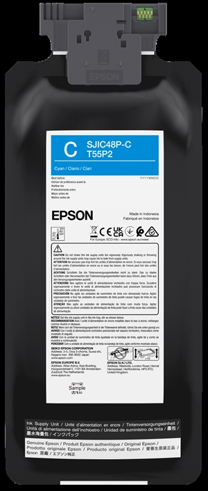 Epson Cyan blækpatron til Epson ColorWorks C8000